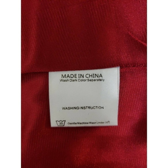 Cestyle ~Women Size L~ Red Long Sleeve Blouse Shirt Top NWT. - Picture 11 of 12